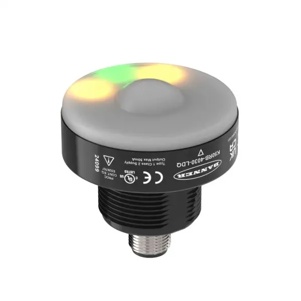 Banner Engineering - K50RB-4030-LDQ - K50r R-gage Series Radar Sensor; Range 5.0 M; 40x30 Degree Fov; Base Mount; Input: 10-30 V Dc; Output: 2 Npn/pnp Configurable; 5-pin M12 Integral Qd - 1