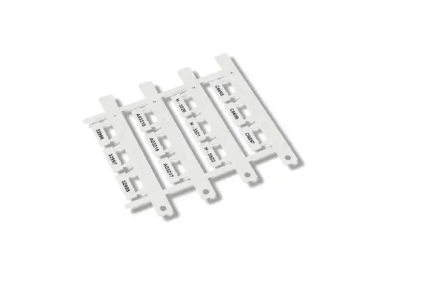 Cembre - 32291 - 9x19mm beyaz geçmeli cihaz etiketi - 1