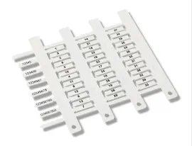 40092 - MG-TPM 4x15 Mm Beyaz Silikon Kılıf içine Geçen Kalın Etiket - 1