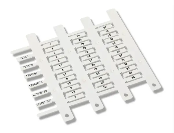 Cembre - 40092 - MG-TPM 4x15 Mm Beyaz Silikon Kılıf içine Geçen Kalın Etiket - 1