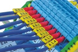 40240 - 4X12MM.SIZE (6 STEMS),YELLOW, POLYCARB. HF, CABLE TAG MG-TDM-02 WITHOUT HOLDER PUSH ON THE CABLE EXT.i RANGE 2-4,4MM. - 1