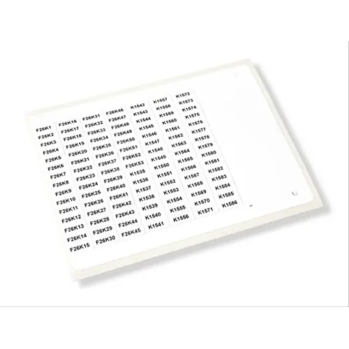 Cembre - 46833N - 15x49mm.sıze,precut, Self Adhesıve,metallıc Grey,Pvc Fılm Label Mg-vyt Used For Internal And External Markıng - 2