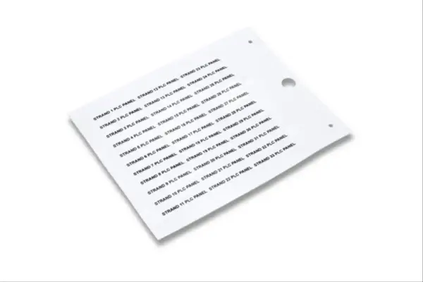 Cembre - 49090N - 9 x 20 mm yuva içine geçen beyaz cihaz etiketi - 1