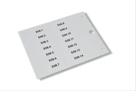 49296 - 8X12MM.SIZE, PRECUT,SELF ADHESIVE,WHITE, RIGID PVC LEGEND MG-TAA FOR MARKING PANELS, COMPONENTS AND EQUIPMENT - 1