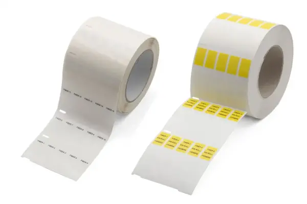 Cembre - 58452-015N - 75MM.OVERALL LENGTH,25x15MM.PRINT AREA,YELLOW, POLYESTER HF,WRAPAROUND KM-ROLL FOR MARKING 8-14MM.i CABLES - 1