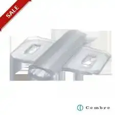 Cembre - 63040N - 20MM.LENGTH, CLEAR PVC HOLDER PMT-ET, FOR 4MM.TAGS,TO BE MOUNTED ON CABLES WITH SUPPORT OF TIES - 1