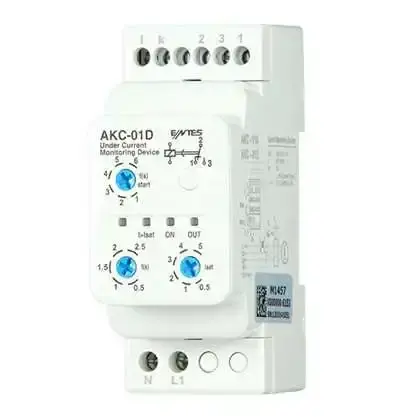 Entes - M1457 - Akc-01d Pk28 220vac T/İ Akım Koruma Rolesİ - 1