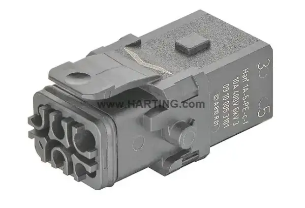 Harting - 09100053101 - Han 1A-5+PE-c-f latch - 1