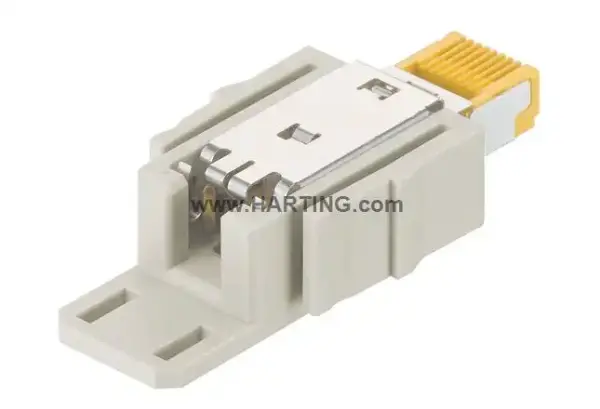 Harting - 09454001560 - Han-Modular RJ45 10G Cat6 plug 8p IDC - 1