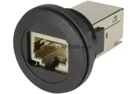 09454521561 - Har-port Rj45 Coupler Cat.6a Black - 1