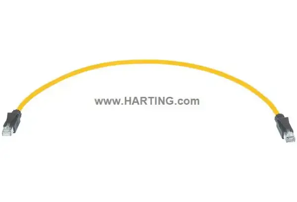 Harting - 09457511563 - RJI Ca. AWG 26/7,stra.PUR,IP20;1,5m,CAT6 - 1