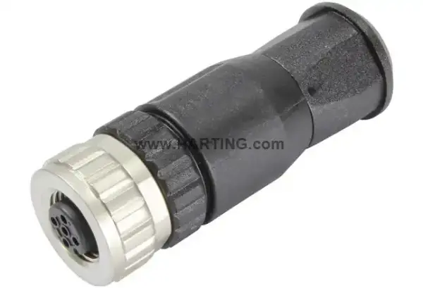 Harting - 21033192401 - M12-screw-4p-acod-f-str - 1