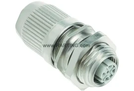 21038822425 - PFT M12 crimp shielded D-cod.4pol.female - 2