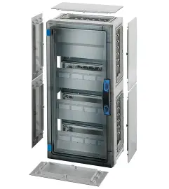 FP 1315 - Fp-modüler Sigorta Kutusu; Ip66, Ik08, Pc, H/s F,Fr, Şeffaf Kapak, El İle Açma, Ral 7035 (gri), Yan Duvarlı, 3x12/36 ModülFp - Enystar Modüler Pano - 1