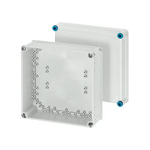 Hensel - K 0201 - Mi Dağıtım panosu, Boş Kutu, IEC 62208, Ip65, Gri - 1