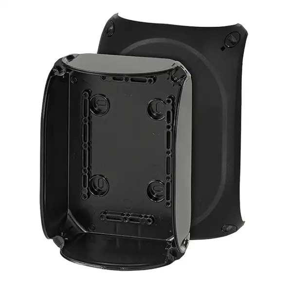 Hensel - KF 1000 C - Harici Ortam Buatı; Ip66/67-ıp69, Ik09, Pc-gfs, H/S F, Fr, Uv, Düz Kenarlı, Ral 9011 (siyah)Enycase - Buat - 1