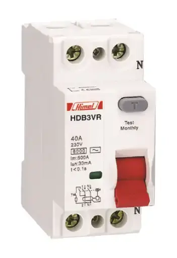 Himel - HDB3VR232SC - 6ka 30ma 32 A 1p+n Kaçak Akım Rölesi - 1
