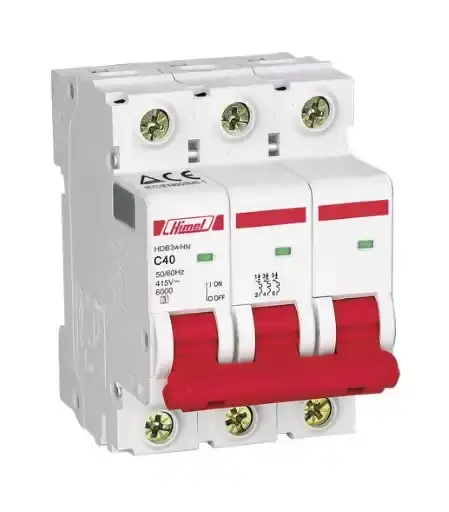 Himel - HDB3WHN3B25 - 3 Kutup 6ka B Tipi 25a Otomatik Sigorta - 1