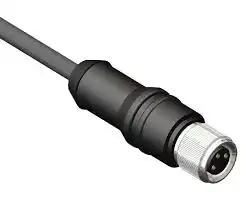 CBF08-S33N0-10BPVC - 3 pin, dişi, M08, 10m, düz pvc kablo - 1