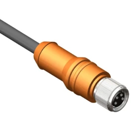 CBF08-S44N2-05BPVC - 4 pin, dişi, M08, 5m, düz pvc kablo ledli - 1