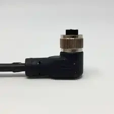 CBF12-R55N0-02BPVC - 5 pin, dişi, M12, 2m, 90°açılı pvc kablo - 1