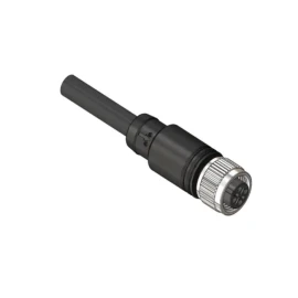 CBF12-S44N0-15BPVC - 4 pin, dişi, M12, 15m, düz pvc kablo - 1