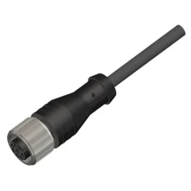 CBF12-S55N0-02BPVC - 5 pin, dişi, M12, 2m, düz pvc kablo - 1