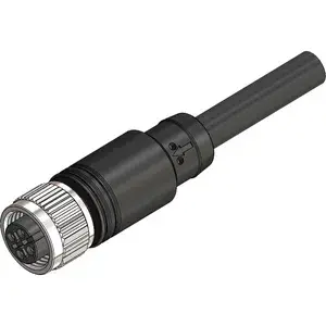 Katlax - CBF12-S55N0-15BPVC - 5 Pin, Dişi, M12, 15m, Düz Pvc Kablo - 1