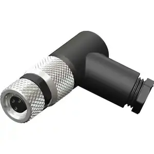 Katlax - CNF08-R3SP0-BP5 - 3 pin, M08, 90°açılı dişi konnektör - 1