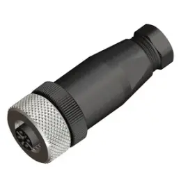 CNF12-S5SP0-BP7 - 5 Pin, M12, Düz Dişi Konnektör - 1