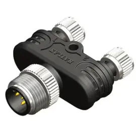 CYM4-2F08S3N0 - M12, 1x4 Pin Erkek-m08, 2x3pin Dişi Y Konnektör - 1