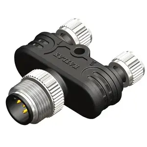 Katlax - CYM4-2F08S3N0 - M12, 1x4 Pin Erkek-m08, 2x3pin Dişi Y Konnektör - 1