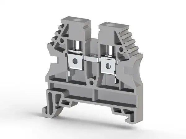 Klemsan - 304130RP AVK 4 4 mm2, vida bağlantılı, tek katlı geçiş klemensi, yalıtım malzemesi pa, gri - 1