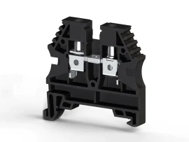 304135RP AVK 4 4 mm2, vida bağlantılı, tek katlı geçiş klemensi, yalıtım malzemesi pa, siyah - 1