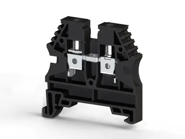 Klemsan - 304135RP AVK 4 4 mm2, vida bağlantılı, tek katlı geçiş klemensi, yalıtım malzemesi pa, siyah - 1