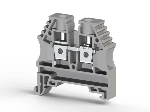 Klemsan - 304140RP AVK 6 6 mm2, vida bağlantılı, tek katlı geçiş klemensi, yalıtım malzemesi pa, gri - 1