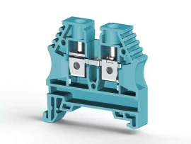 304141RP AVK 6 6 mm2, vida bağlantılı, tek katlı geçiş klemensi, yalıtım malzemesi pa, mavi - 1