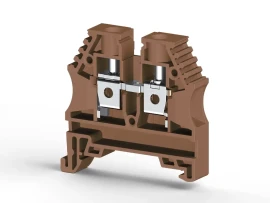 304148RP AVK 6 6 mm2, vida bağlantılı, tek katlı geçiş klemensi, yalıtım malzemesi pa, kahverengi - 1