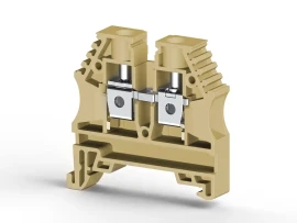 304149RP AVK 6 6 mm2, vida bağlantılı, tek katlı geçiş klemensi, yalıtım malzemesi pa, bej - 1