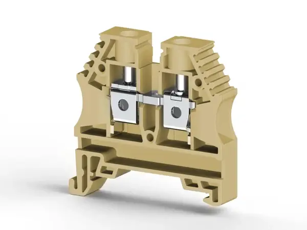 Klemsan - 304149RP AVK 6 6 mm2, vida bağlantılı, tek katlı geçiş klemensi, yalıtım malzemesi pa, bej - 1