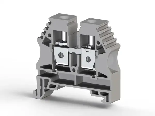 Klemsan - 304150RP AVK 10 10mm2, vida bağlantılı, tek katlı geçiş klemensi, yalıtım malzemesi pa, gri - 1