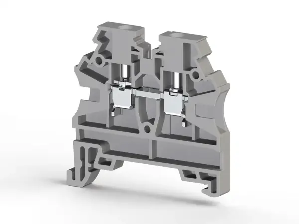 Klemsan - 304200RP AVK 2,5 RD 2,5 mm2, vida bağlantılı, tek katlı geçiş klemensi, yalıtım malzemesi pa, gri - 1