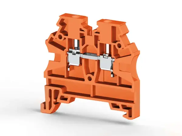 Klemsan - 304207RP AVK 2,5 RD 2,5 mm2, vida bağlantılı, tek katlı geçiş klemensi, yalıtım malzemesi pa, turuncu - 1