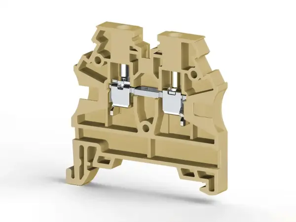 Klemsan - 304209RP AVK 2,5 RD 2,5 mm2, vida bağlantılı, tek katlı geçiş klemensi, yalıtım malzemesi pa, bej - 1