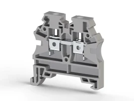 304210RP AVK 4 RD 4 mm2, vida bağlantılı, tek katlı geçiş klemensi, yalıtım malzemesi pa, gri - 1