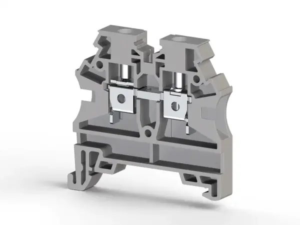 Klemsan - 304210RP AVK 4 RD 4 mm2, vida bağlantılı, tek katlı geçiş klemensi, yalıtım malzemesi pa, gri - 1