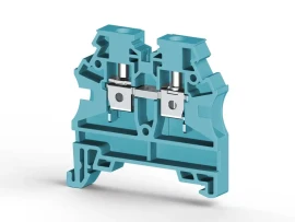 304211RP AVK 4 RD 4 mm2, vida bağlantılı, tek katlı geçiş klemensi, yalıtım malzemesi pa, mavi - 1