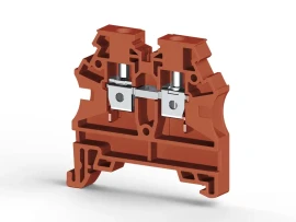 304214RP AVK 4 RD 4 mm2, vida bağlantılı, tek katlı geçiş klemensi, yalıtım malzemesi pa, kırmızı - 1