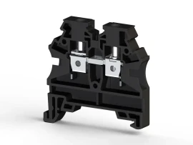 304215RP AVK 4 RD 4 mm2, vida bağlantılı, tek katlı geçiş klemensi, yalıtım malzemesi pa, siyah - 1