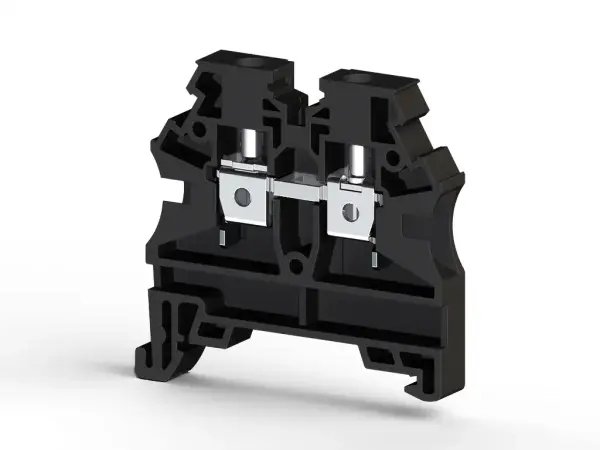 Klemsan - 304215RP AVK 4 RD 4 mm2, vida bağlantılı, tek katlı geçiş klemensi, yalıtım malzemesi pa, siyah - 1